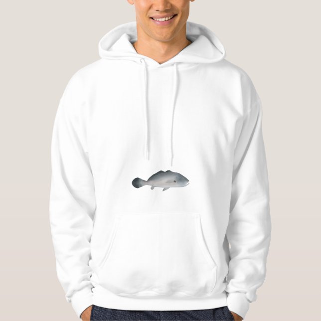 South American Silver Croaker Hoodie (Framsida)
