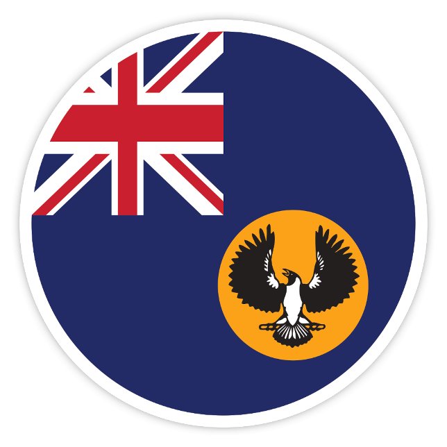 South Australia Flagga Sticker Klistermärken (South Australia State Flag Sticker)