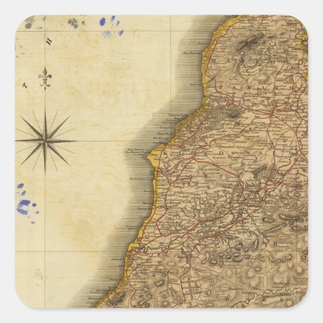 South Ayrshire Fyrkantigt Klistermärke (Framsida)