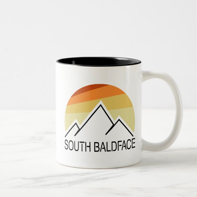 South Baldface New Hampshire Retro Två-Tonad Mugg (Höger)