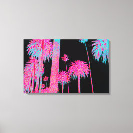 South Beach Art Deco Miami Florida Neon Canvas Art