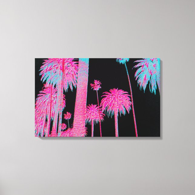 South Beach Art Deco Miami Florida Neon Canvas Art (Framsida)