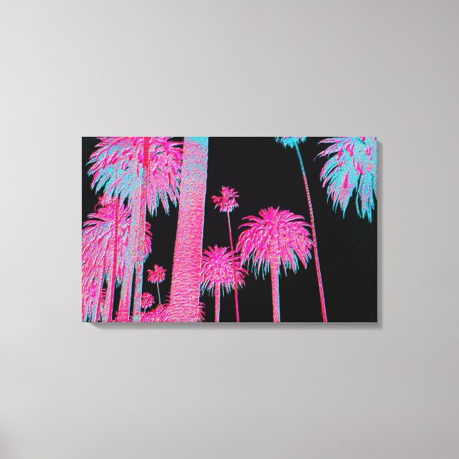 South Beach Art Deco Miami Florida Neon Canvas Art (Framsida)