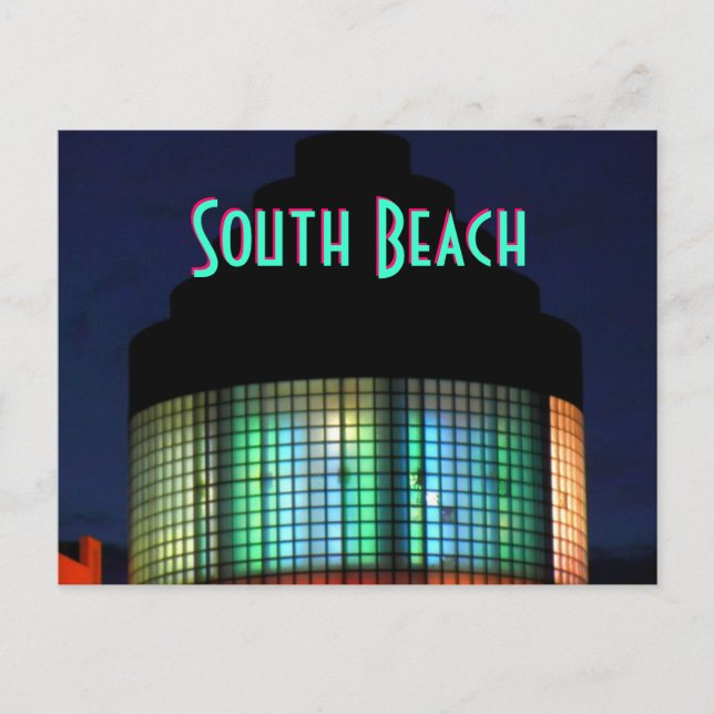 ~South Beach Art Deco~ POSTCARD Vykort (Framsida)