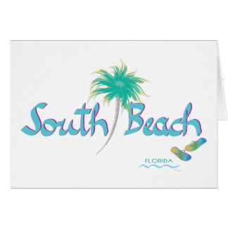 South Beach, FL Hälsningskort