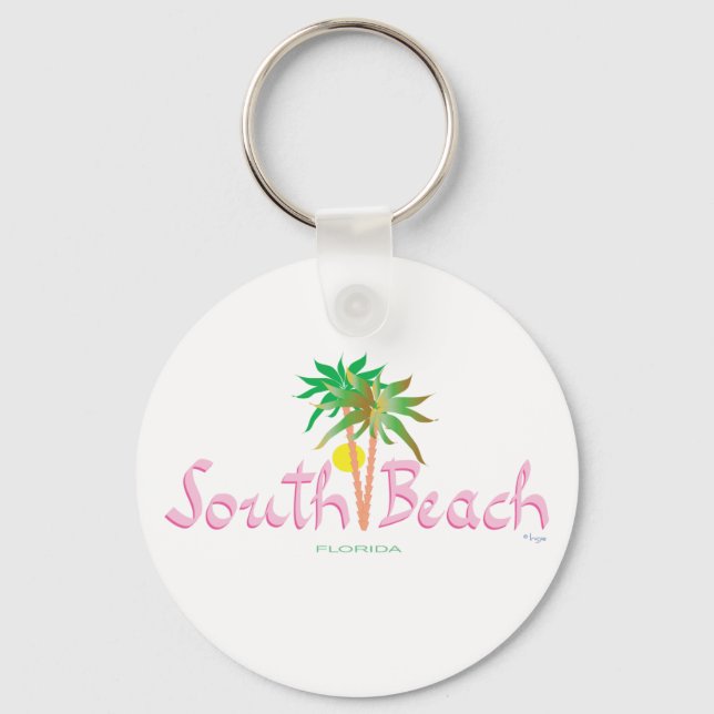 South Beach, FL Nyckelring (Framsida)