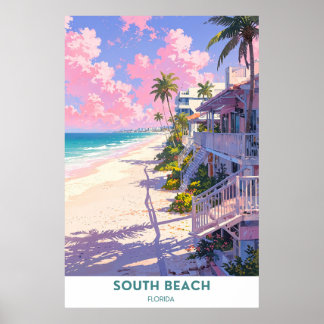 South Beach, Florida Poster