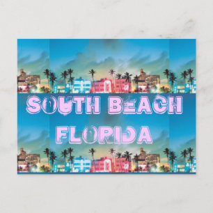 SOUTH BEACH, Florida Vykort
