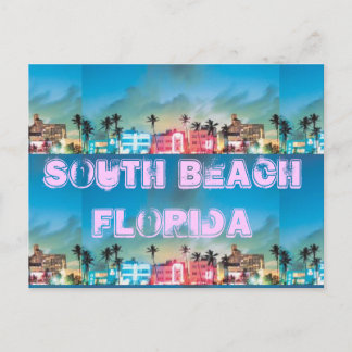 SOUTH BEACH, Florida Vykort