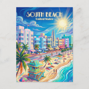 South Beach Florida Vykort