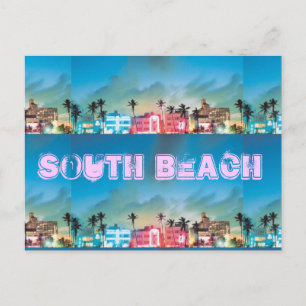 SOUTH BEACH, Florida Vykort