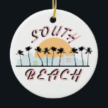 South Beach Julgransprydnad Keramik<br><div class="desc">Visa pride i din favoritstad och gör en underbar keepy med den här designen på t-shirts,  jacka,  sweatshirts,  hattar och mycket mer!</div>
