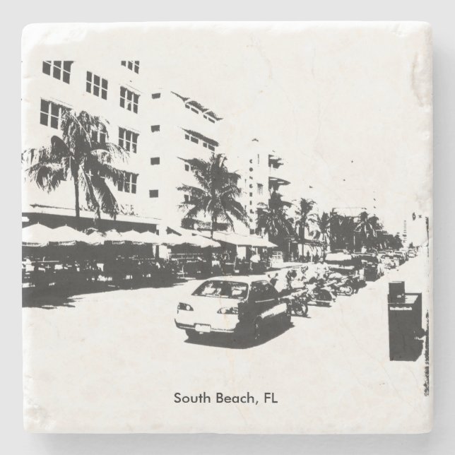 South Beach Marble Underlägg (Framsidan)