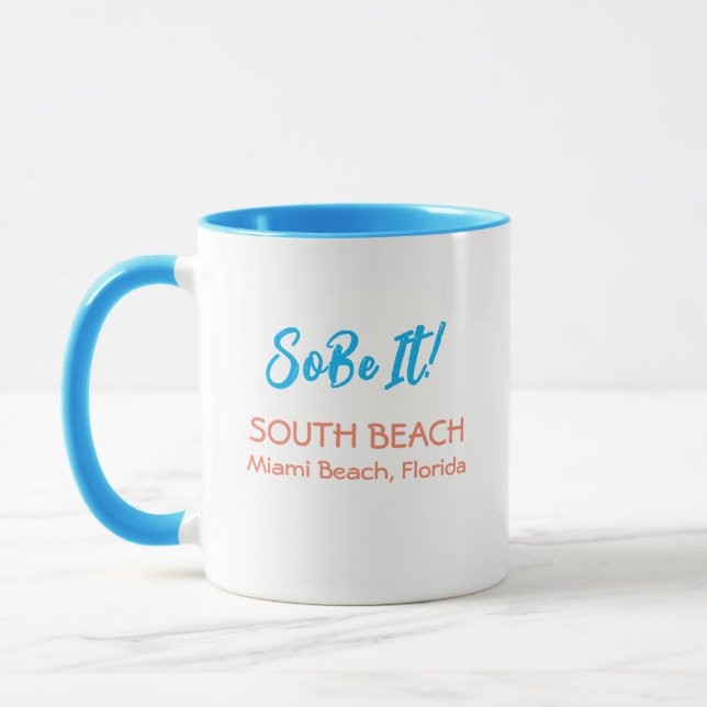 South Beach Miami Beach Florida Coffee Mugg (Vänster)