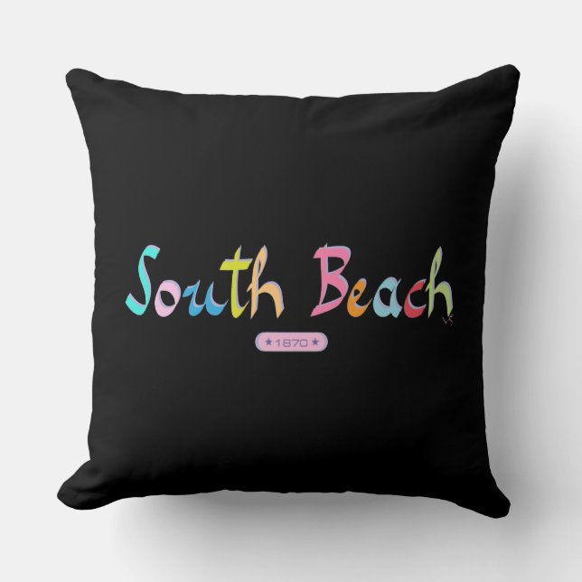 South Beach, Miami FL Kudde (Framsida)
