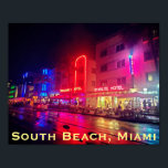 South Beach, Miami, Florida Art Deco Poster<br><div class="desc">Art deco stil byggnad på Ocean Drive,  South Beach,  Miami,  FL.</div>