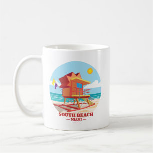 South Beach Miami Florida Kaffemugg