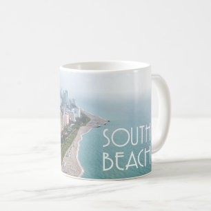 South Beach Miami Florida Shoreline Kaffemugg