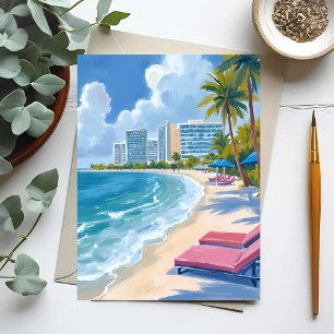 South Beach Miami Florida Vykort