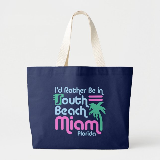 South Beach Miami Jumbo Tygkasse (Framsidan)