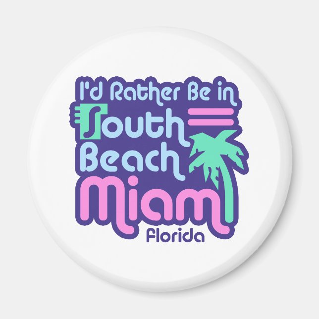 South Beach Miami Magnet (Framsidan)
