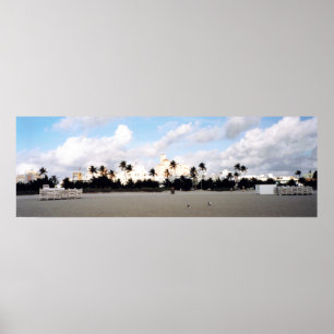 South Beach Miami Panorama Poster
