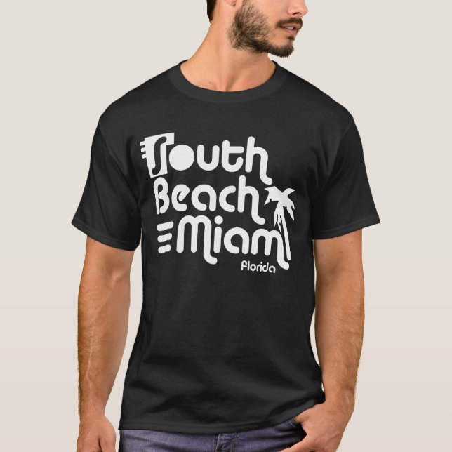 South Beach Miami T Shirt (Framsida)