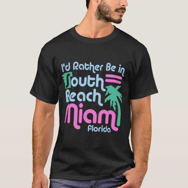 South Beach Miami Tee Shirt (Framsida)