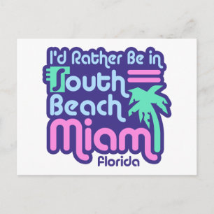 South Beach Miami Vykort