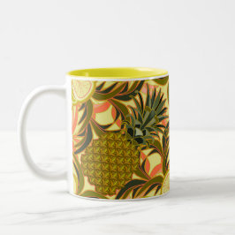 South Beach Tropical Pineapple Två-Tonad Mugg