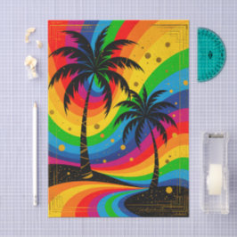 [South Beach Vibes] Retro Pop Art Deco Palm Trees