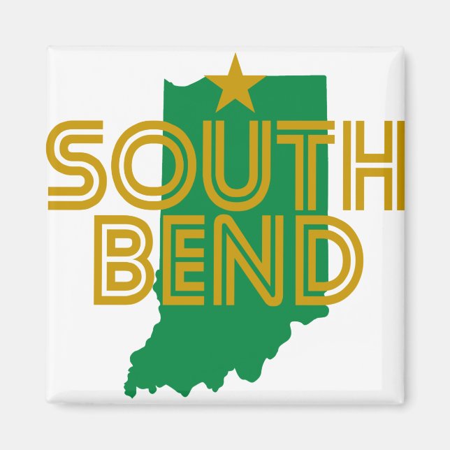 South Bend Indiana Magnet (Framsidan)