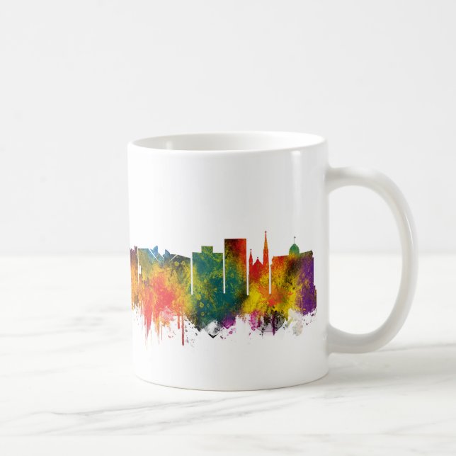 South Bend Indiana Skyline Kaffemugg (Höger)