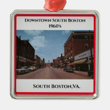 South Boston, VA. Jul Metall Ornament