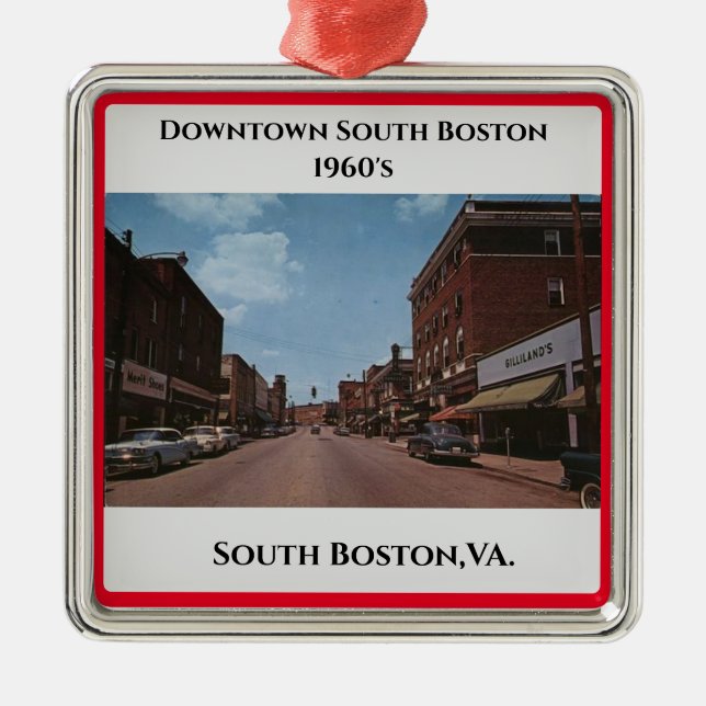 South Boston, VA. Jul Metall Ornament (Framsidan)