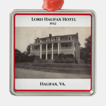 South Boston, VA. Jul Metall Ornament