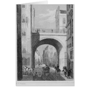 South Bridge från Cowgate Hälsningskort