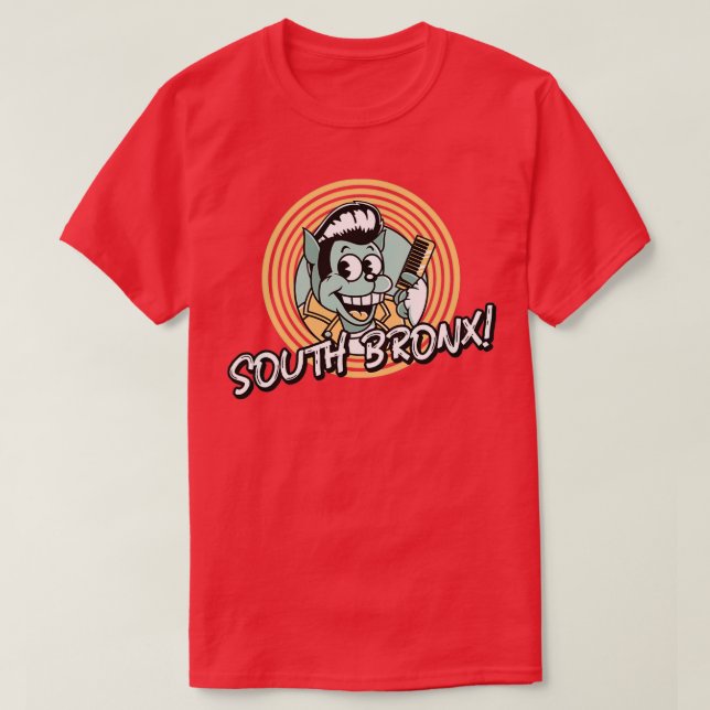 South Bronx Barber T Shirt (Design framsida)