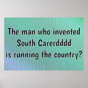South Carerdddd Leder Landet Poster