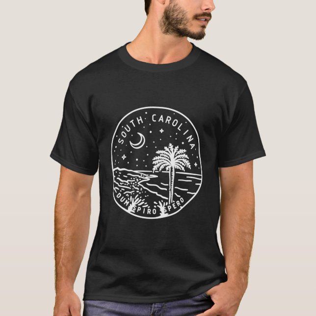 South Carolina 1788 State of South Carolina T Shirt (Framsida)