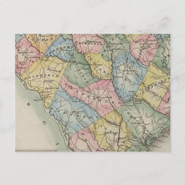 South Carolina 5 Vykort (Framsida)