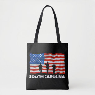 South Carolina American Flagga Tygkasse