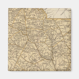 South Carolina Atlas Karta Magnet