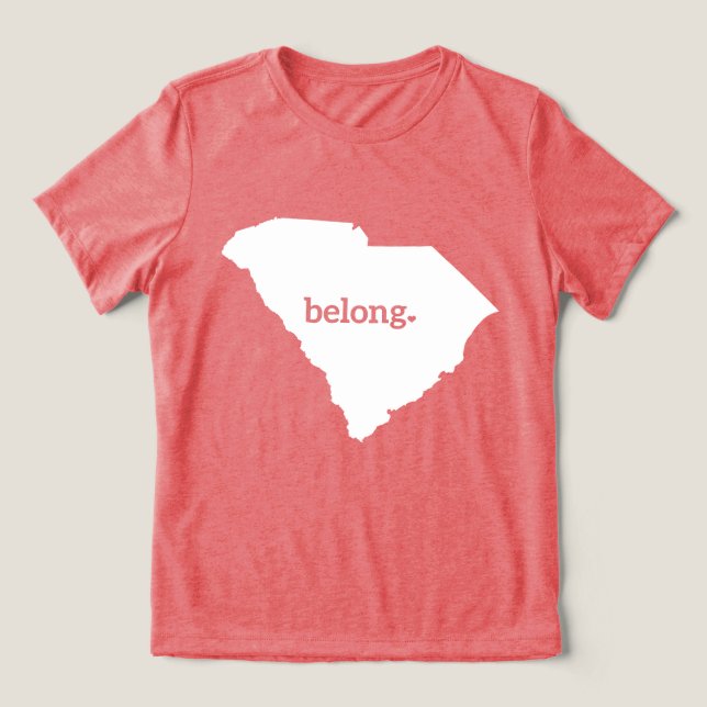 South Carolina Belong State Karta T Shirt (Design Framsida)
