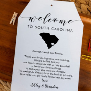 South Carolina Bröllop Välkommen Märkre Itinerary