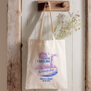 South Carolina Bröllop Welcome Bag, Staten Kärlek Tygkasse