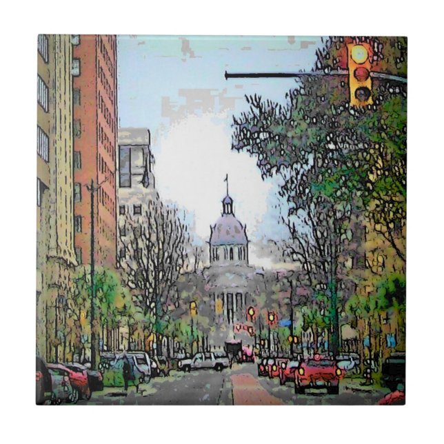 South Carolina Capital Kakelplatta (Framsidan)