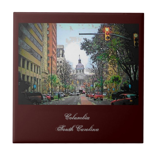 South Carolina Capital Kakelplatta (Framsidan)