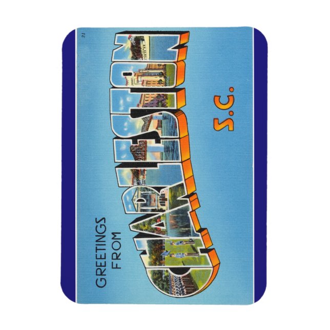 South Carolina, Charleston Beach Magnet (Vertikal)