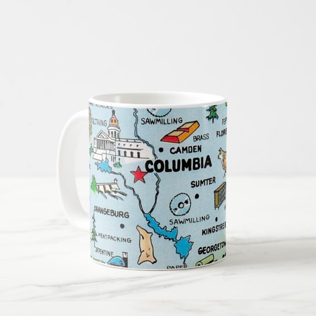 South Carolina - Columbia Mug Kaffemugg (Framsida vänster)